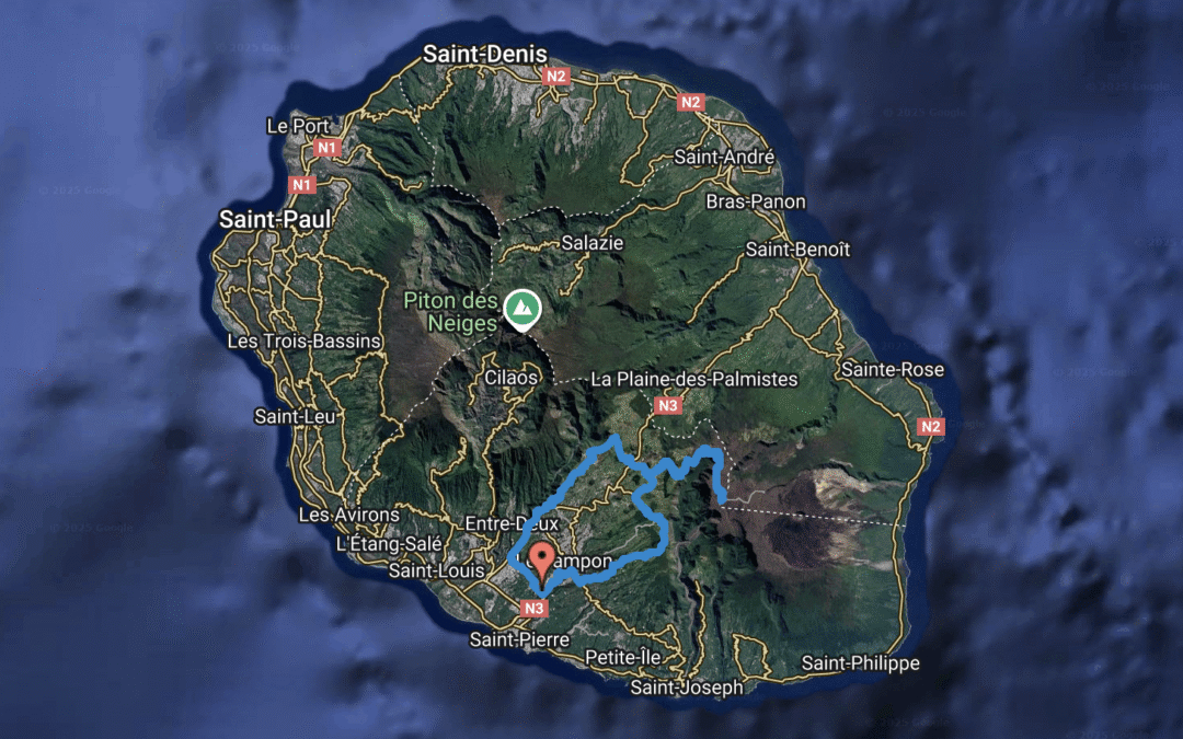 Le Volcan, le Piton de la Fournaise par Notre Dame de la Paix en vélo de route à La Réunion