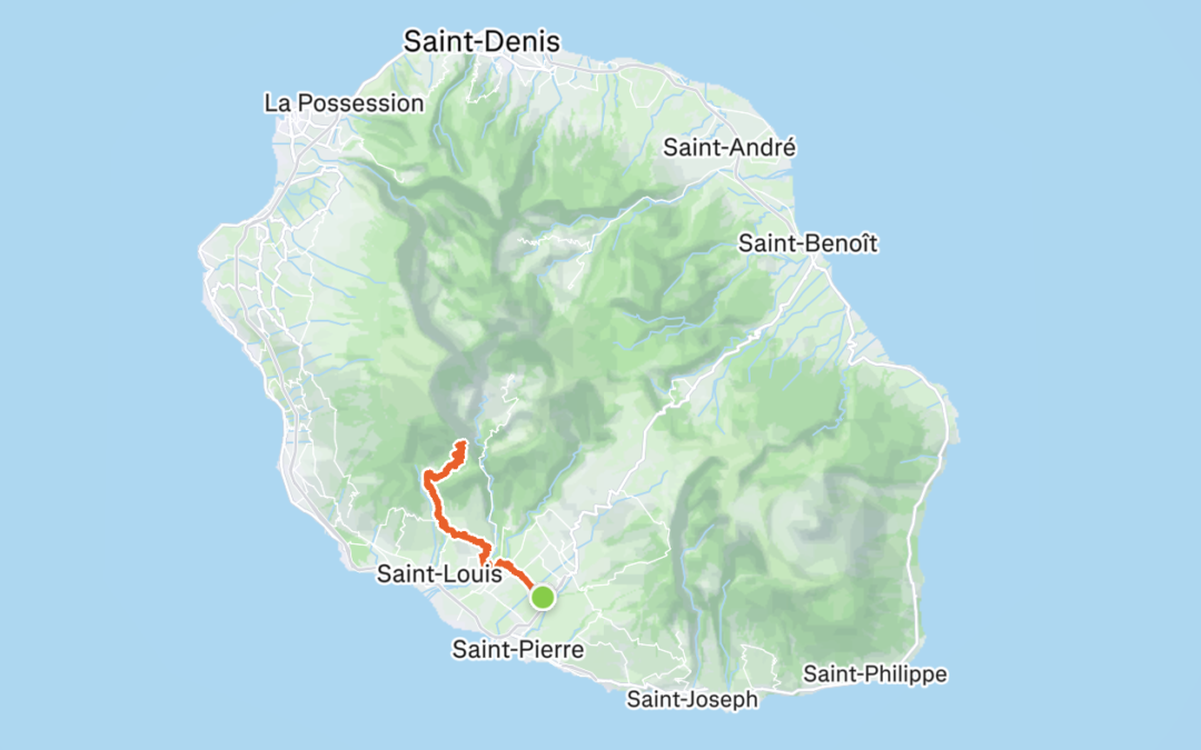 La fenêtre des Makes en vélo de route à La Réunion.